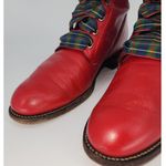 Justin Boots Vintage Justin Red Leather Lace-Up Boots Women’s 7.5B Photo 11