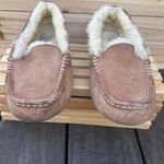 UGG Tan  Ansley Slippers Seude Fuzzy Slip On Shoes Moccasins Photo 5