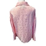 Barbie Les Rêveries Pink Floral Print 100% Silk Top Size 8 Photo 9