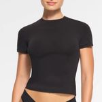 SKIMS ‎ Cotton Jersey T-Shirt | Soot NWT T shirt black short sleeve Photo 2