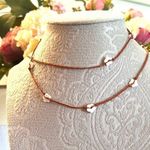 Free People NWT Delicate Flower Belly Chain In Red Photo 6