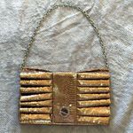 Gold Metallic Shinny Party Shoulder Purse Photo 0