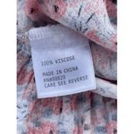 Cynthia Rowley Floral Blouse Ruffle Hem 3/4 Sleeve Top Small Photo 3