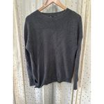 Athleta  Gray Rest Day Asymmetrical Side Tie Knit Pullover Crewneck Sweater M Photo 1