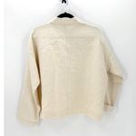 Eileen Fisher Ivory Organic Cotton mandarin collar oversized Jacket size S/M Photo 1