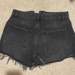 Garage Black Distressed Denim Jean Shorts Photo 1