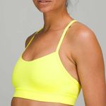 Lululemon Flow Y Size 6 Nulu Bra Light Support A–C Cups Electric Lemon Photo 1