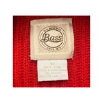 G.H. Bass & Co Red Cable Knit Wool Zip Sweater Women’s M Mock Neck Classic Size M Photo 5