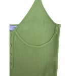 ZARA Ribbed Knit Pistachio Green Underbust Fitted Tank Top Photo 2