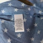 SHE + SKY Star Print Drawstring Shorts, Size L Blue Size L Photo 3