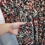 Fat Face Porth Blush Floral Dot Print Midi Long Sleeve Ruffle Lace V-Neck Dress Photo 6