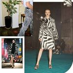 Bcbg MaxAzria zebra combo jersey shirt dress 90’s vintage Photo 7