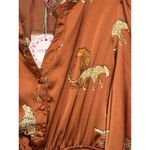 Umgee NWT  V-neck Jumpsuit, animal print, size Small Photo 4