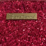 SENEGENCE Pink Glitter Cosmetic Bag Diamond Charm Zipper Pouch Makeup Organizer Photo 1