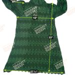 Free People  Simone Mock Neck Lace Mini Dress Green XS Photo 10