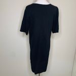 Merona Black Crinkle Cotton Coverup Lightweight Sz Medium Photo 2