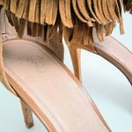 Joie  Women Alek Brown Fringe Sandals Heel 9.5 Photo 6