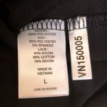 7th Avenue New York & Company Black Blouse Gold Lace Long Sleeves Neck Tie Large Multiple Photo 8