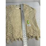 One World Womans  Medium Beige 2 Piece Pullover Crotchet Over Size Top Photo 6
