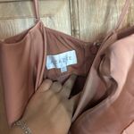 Azazie  women’s orange Maxi Dress sleeves size A8‎ Photo 3