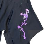 ROAMANS dress semi formal 16W black purple sequins embroidery fairy whimsical Photo 2