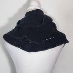 C. Wonder by Christian Siriano Black Infinity Scarf with Metallic Silver Edge Photo 2