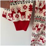 Hanna Anderson Dear Deer Christmas Organic Cotton Pajama Set Adult Unisex S White Photo 8