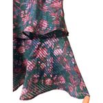 Marchesa Notte Floral Tiered Midi Dress NWT Jewel Tones Size 12 Green Photo 8