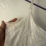 Maurice's White Lace Cami Tank Top M Floral Lined Y2K Coquette Layering Stretchy Photo 3