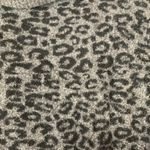 Anthropologie women's small tunic sweater cowl neck gray cheetah wool yak long s Photo 5