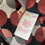 MARNI Geometric Print Tiered Dress w/Pockets & Leather Trim, Size 40 EXCELLENT! Photo 13