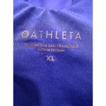 Athleta  Blue High Neck Sports Bra Crop Top Size XL Photo 3