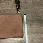 Calvin Klein  Brown Wristlet Clutch with Tortoiseshell Chain Strap Photo 5