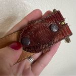 Justin Boots Justin brown genuine lizard reptile western belt 28 Photo 5