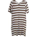 Pact Womens Short Sleeve Scoop Neck Organic Cotton Knee Length Dress Small Photo 6