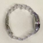 Fossil  women date watch ES-2611 purple dial 30mm round quartz analog running Photo 6