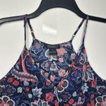 Lucky Brand  Women’s Tank Top Size Small Floral Print Front Opening Photo 3