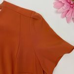 MM.LaFleur The Inez Dress Terracotta Tailored Flare Skirt Office Career Photo 6