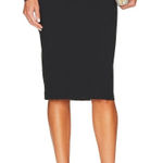 Wilfred  Aritzia Black Stretch Pencil Skirt Cotton Blend Size M Medium EUC!! Photo 0