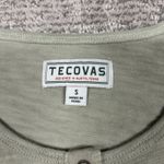 Tecovas Shirt Womens Small Henley Western 100% Cotton Light Green Photo 1