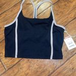 Jessica Simpson Black Sports bra cropped tank top activewear yoga small woman’s Photo 2