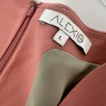 Alexis  Sz L Ellena Dress Long Billow Sleeves Light Pink Photo 4