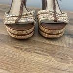 Frye Shay Strappy T Brown Wedge Sandal Heels Women’s Photo 3