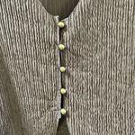 Romwe Brown 2XL Bell Sleeve Textured Shirt Photo 2