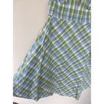 J.Crew Green Blue Check Plaid Halter Dress Women’s Small Old Money Preppy Resort Size 12 Photo 3