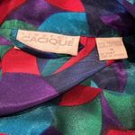 Cacique Lingerie Multicolor Abstract 3/4 Sleeve Short Robe M Photo 7