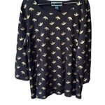 Karen Scott  size 16 (0X) navy with gold elephants tee Photo 0