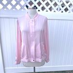 Juicy Couture Women’s Full Zip Lightweight Bomber Jacket Size Large Pink / Peach Photo 3