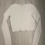 Brandy Melville White Long Sleeve Shirt Photo 0