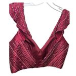 rachael allan boho homecoming prom formal cocktail two piece dress 12 Red Photo 7